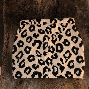 Zara printed mini skirt